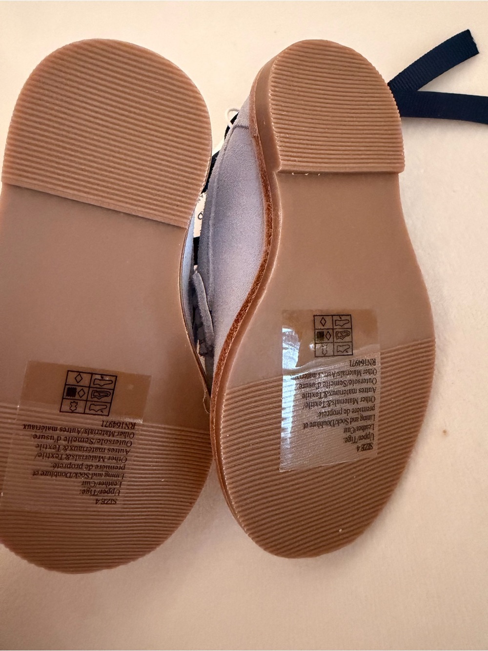 NWT Janie and Jack Blue Suede Shoes - Baby sz 4 - Picture 2 of 2